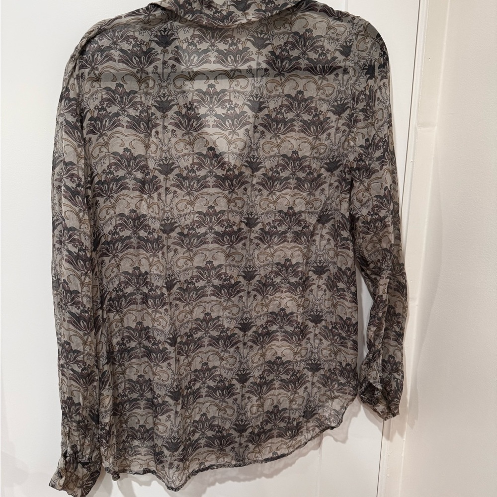 L'AGENCE Sheer Silk blouse - Picture 2 of 4